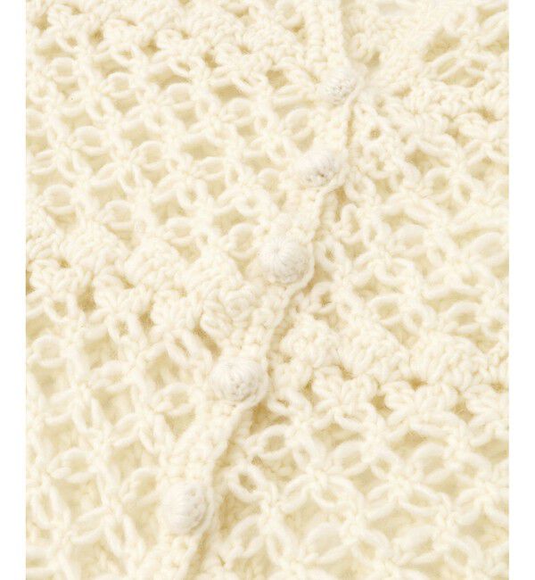 ADAM ET ROPE'「【EMOELLE】クロシェカーディガン」|カーディガン|