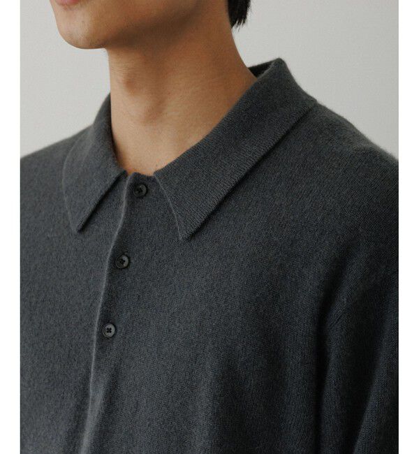 ADAM ET ROPE'「12GG カシミヤ ニット ポロシャツ」|ポロシャツ|