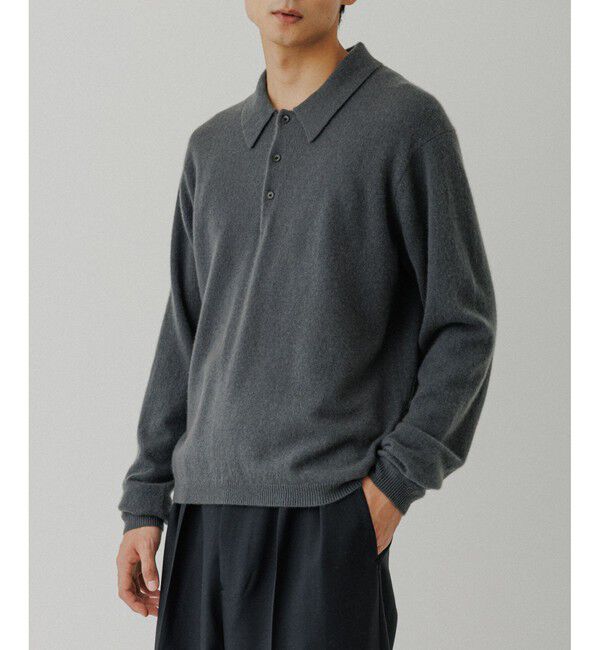 ADAM ET ROPE'「12GG カシミヤ ニット ポロシャツ」|ポロシャツ|