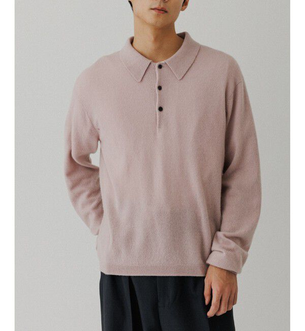 ADAM ET ROPE'「12GG カシミヤ ニット ポロシャツ」|ポロシャツ|
