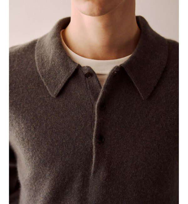 ADAM ET ROPE'「12GG カシミヤ ニット ポロシャツ」|ポロシャツ|