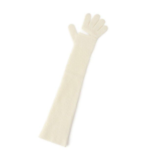 ADAM ET ROPE'「【EMOELLE】カシミヤロングニットグローブ」|手袋|