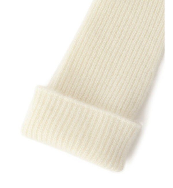 ADAM ET ROPE'「【EMOELLE】カシミヤロングニットグローブ」|手袋|