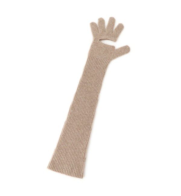 ADAM ET ROPE'「【EMOELLE】カシミヤロングニットグローブ」|手袋|