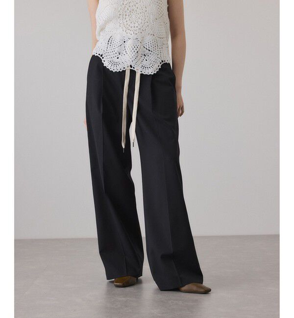 ADAM ET ROPE'「イージースラックス」|スラックス|ブラック(01)