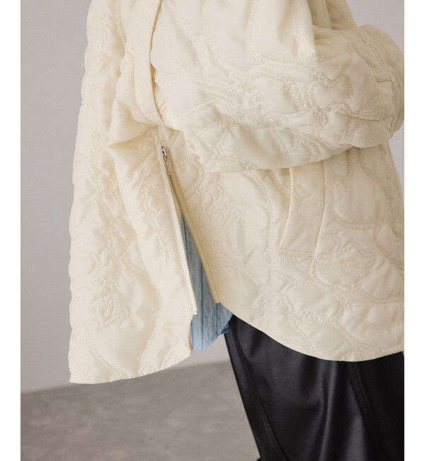 ADAM ET ROPE'「2WAYキルティングシャツジャケット」|ブルゾン・スタジャン|