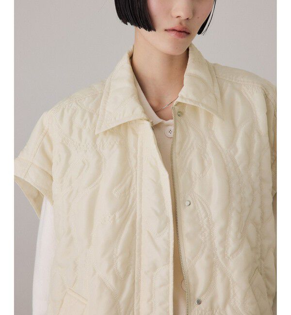 ADAM ET ROPE'「2WAYキルティングシャツジャケット」|ブルゾン・スタジャン|