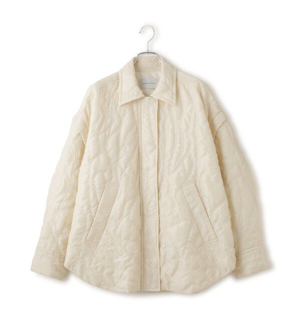 ADAM ET ROPE'「2WAYキルティングシャツジャケット」|ブルゾン・スタジャン|