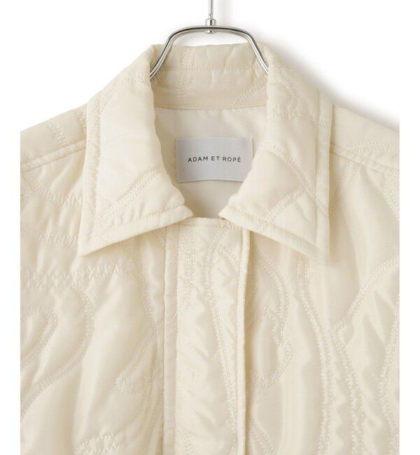ADAM ET ROPE'「2WAYキルティングシャツジャケット」|ブルゾン・スタジャン|