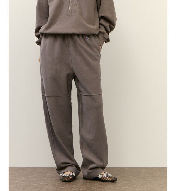 ADAM ET ROPE'「【Champion for ADAM ET ROPE'】別注 SWEAT WIDE PANTS」|チノ|