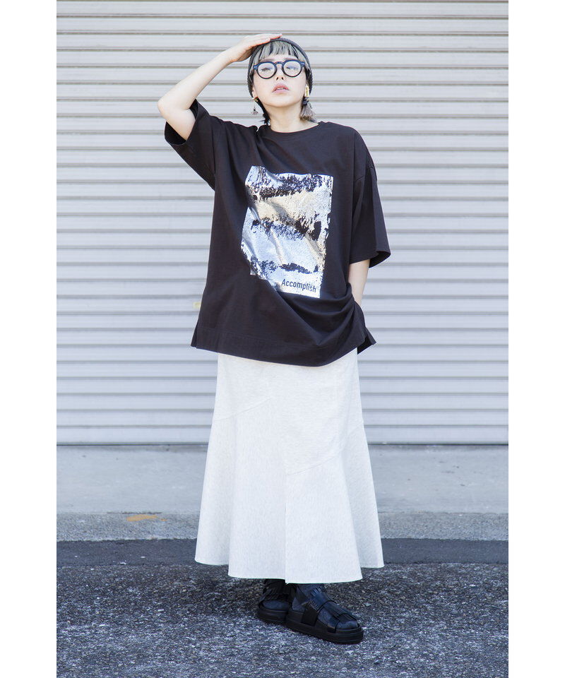  「箔プリントTシャツ」|Tシャツ・カットソー|