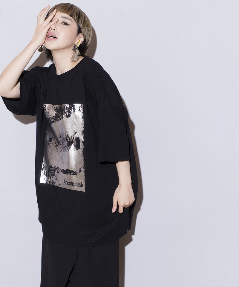  「箔プリントTシャツ」|Tシャツ・カットソー|