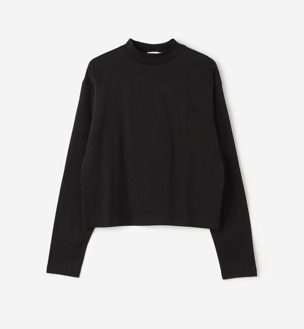 handvaerk「handvaerk | 60/2 ハイネック長袖Tシャツ WOMEN」|Tシャツ・カットソー|BLACK