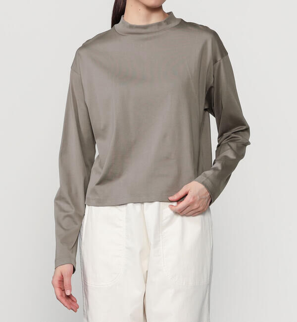 handvaerk「handvaerk | 60/2 ハイネック長袖Tシャツ WOMEN」|Tシャツ・カットソー|