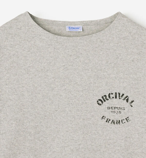 ORCIVAL「ORCIVAL | コットンロード クルーネック ロゴプリントバスクシャツ WOMEN」|Tシャツ・カットソー|