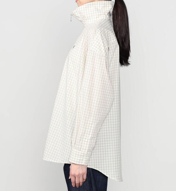 GYMPHLEX「Gymphlex | ハーフジップ 長袖チェックシャツ WOMEN」|シャツ・ブラウス|