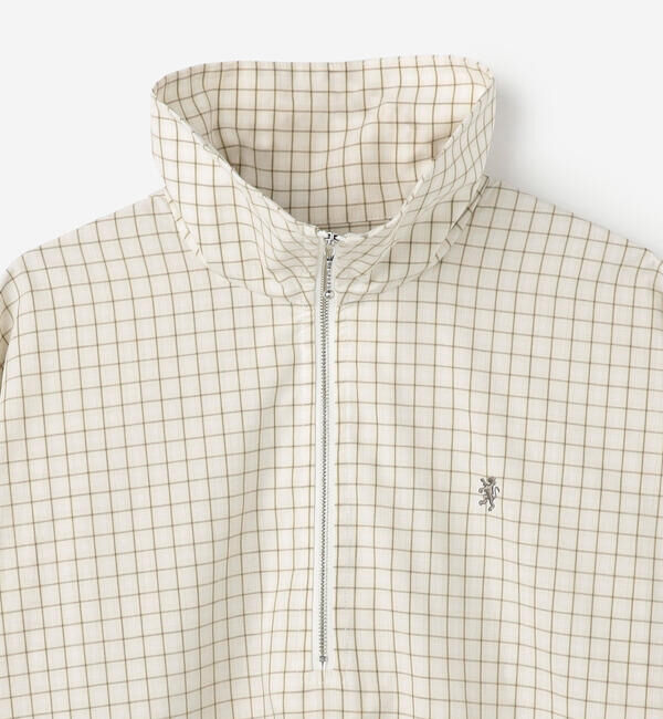 GYMPHLEX「Gymphlex | ハーフジップ 長袖チェックシャツ WOMEN」|シャツ・ブラウス|