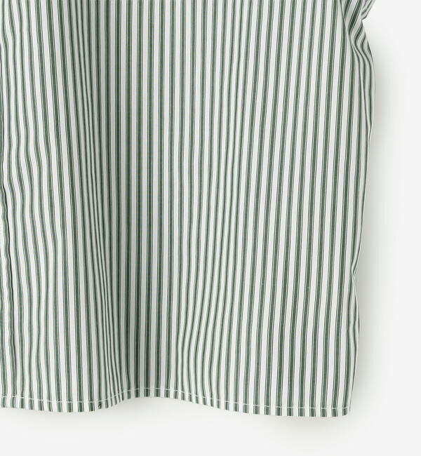 GYMPHLEX「Gymphlex | コットン ショートボタンダウンシャツ STRIPE WOMEN」|シャツ・ブラウス|