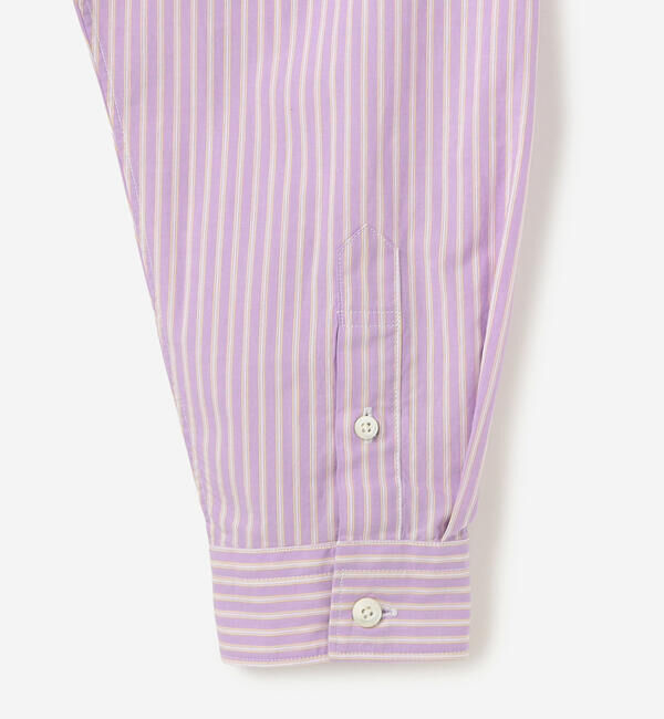 GYMPHLEX「Gymphlex | タイプライター ショートボタンダウンシャツ STRIPE WOMEN」|シャツ・ブラウス|