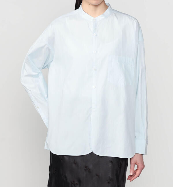  「TICCA | コットン ノーカラーシャツ WOMEN」|シャツ・ブラウス|