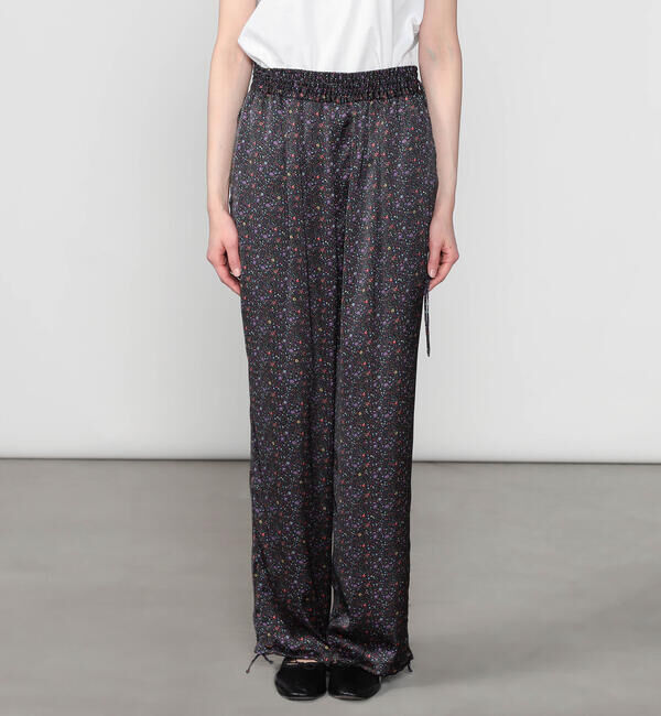  「TICCA | リトルフラワープリント ワイドイージーパンツ WOMEN」|チノ|