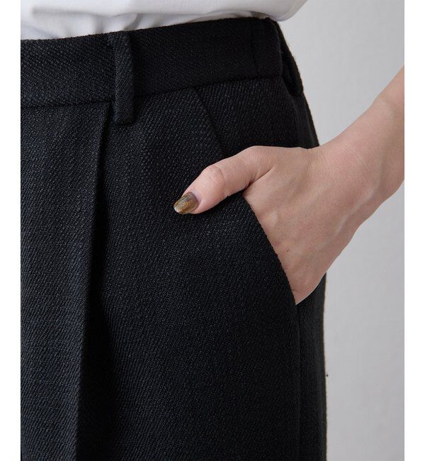 THE PAUSE「【THE PAUSE】ツイードタックパンツ」|チノ|