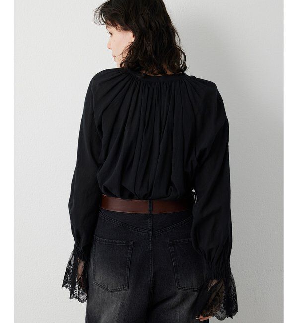  「コットンレースブラウス」|シャツ・ブラウス|