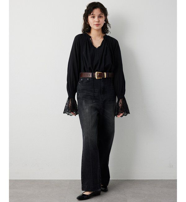  「コットンレースブラウス」|シャツ・ブラウス|