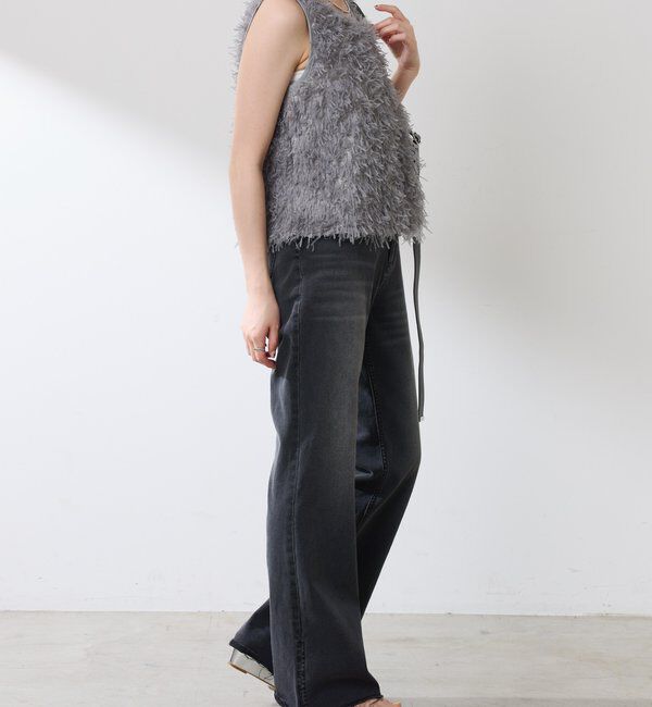  「【前後2WAY】ペーパーフリンジタンクトップ」|Tシャツ・カットソー|