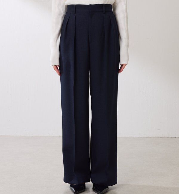  「ウールライクタックパンツ」|チノ|