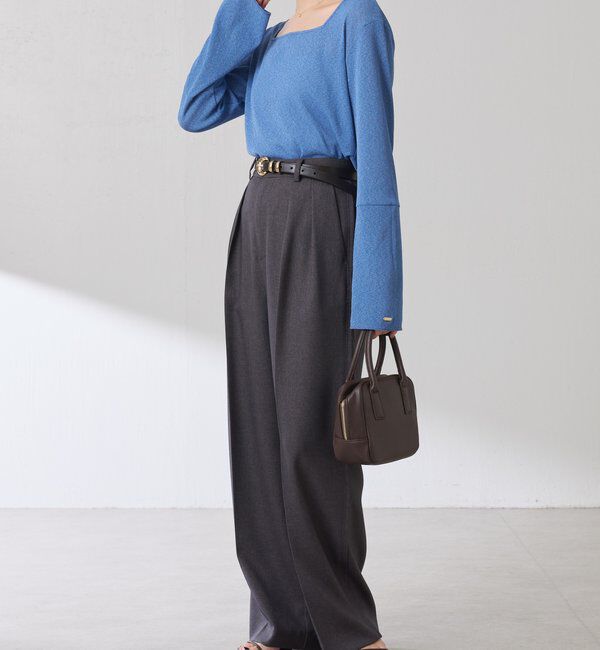 シアーラメリブスクエアカットソー｜ルミネのファッション通販