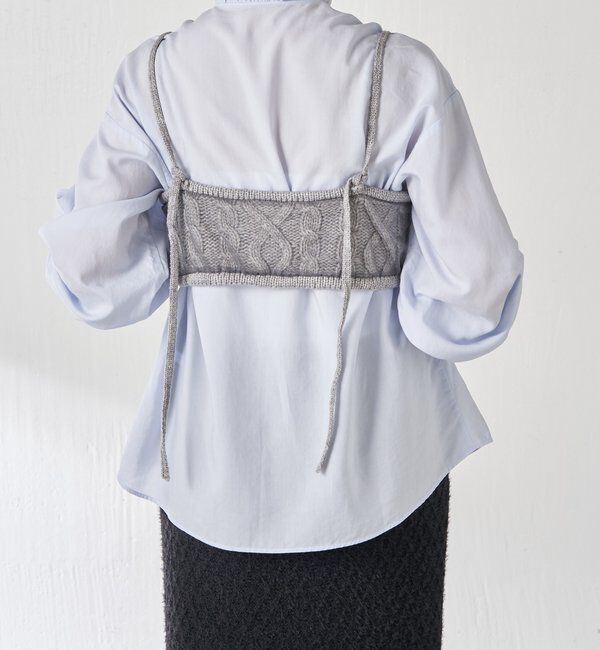  「【レイヤードアイテム】チュールドッキングキャミソール」|ニット・セーター|