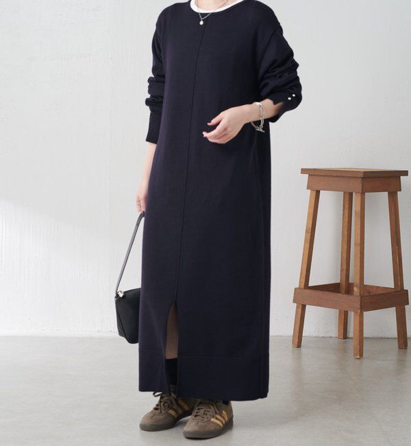  「【前後２通りで着れる】2WAYニットワンピース」|ワンピース|