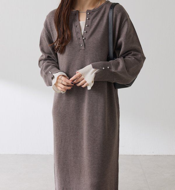  「【前後２通りで着れる】2WAYニットワンピース」|ワンピース|