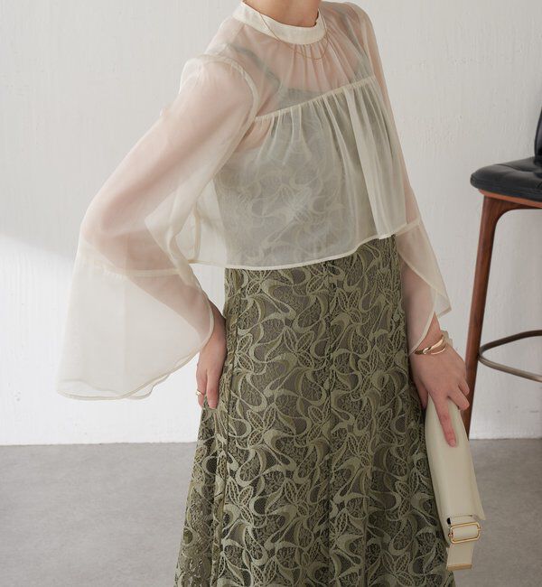  「【オケージョン】シフォンレースワンピース/セットアイテム」|ワンピース|