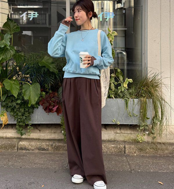  「【インフルエンサー@asamin企画】レイヤード風スウェット」|Tシャツ・カットソー|