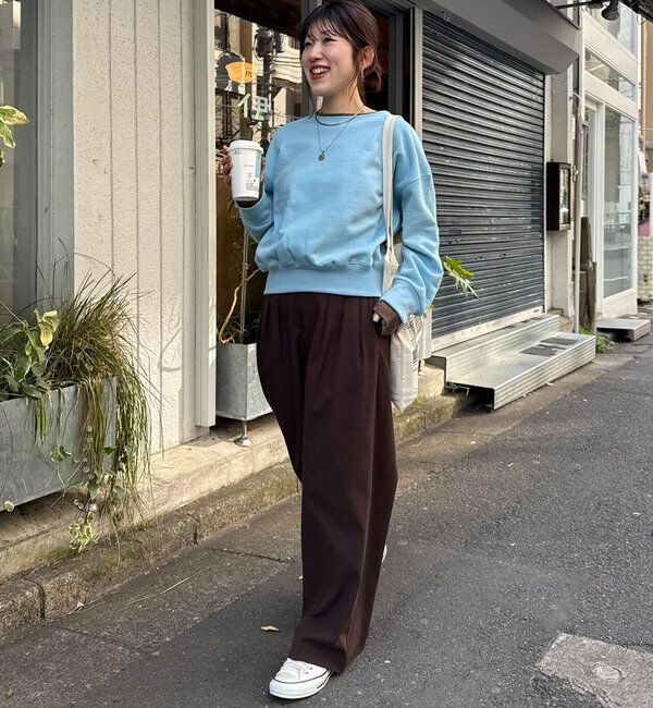  「【インフルエンサー@asamin企画】レイヤード風スウェット」|Tシャツ・カットソー|