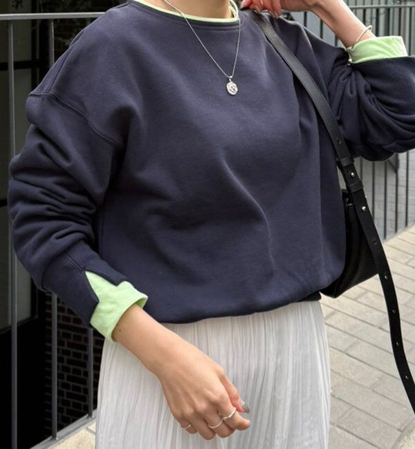  「【インフルエンサー@asamin企画】レイヤード風スウェット」|Tシャツ・カットソー|