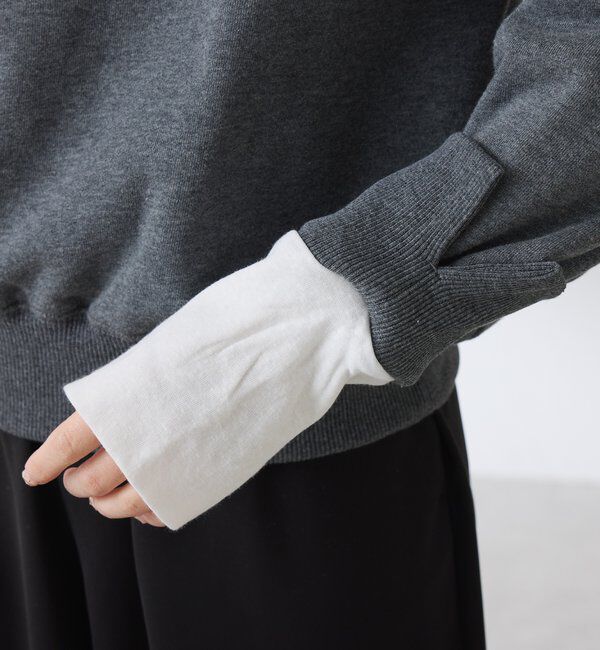  「【インフルエンサー@asamin企画】レイヤード風スウェット」|Tシャツ・カットソー|