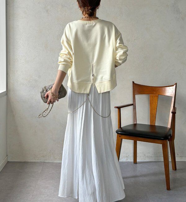  「【WEB限定】バックジップロゴプルオーバー」|Tシャツ・カットソー|