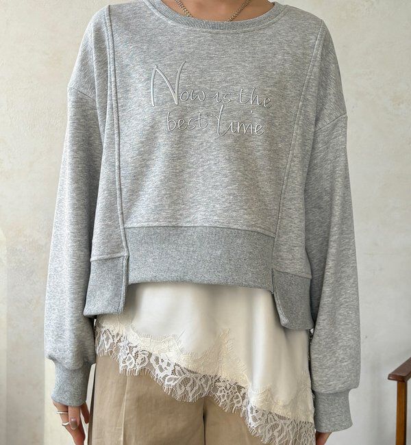  「【WEB限定】バックジップロゴプルオーバー」|Tシャツ・カットソー|