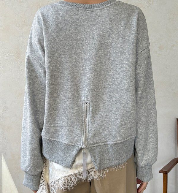  「【WEB限定】バックジップロゴプルオーバー」|Tシャツ・カットソー|