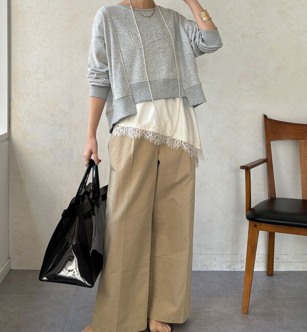  「【WEB限定】バックジップロゴプルオーバー」|Tシャツ・カットソー|