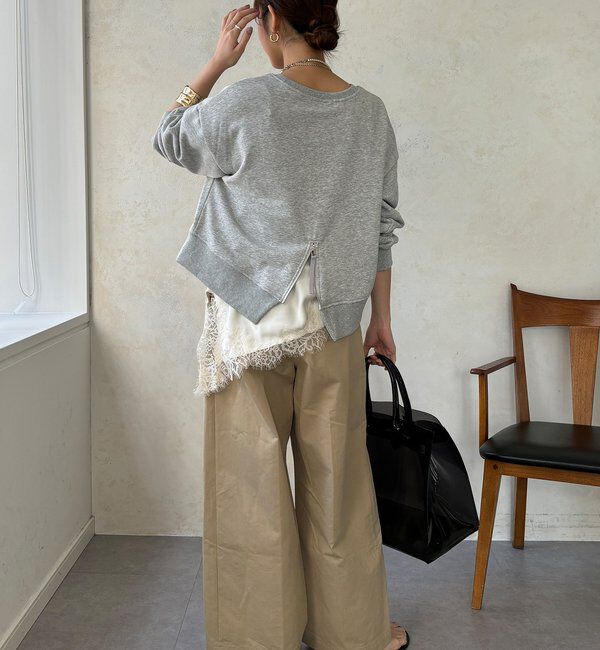  「【WEB限定】バックジップロゴプルオーバー」|Tシャツ・カットソー|