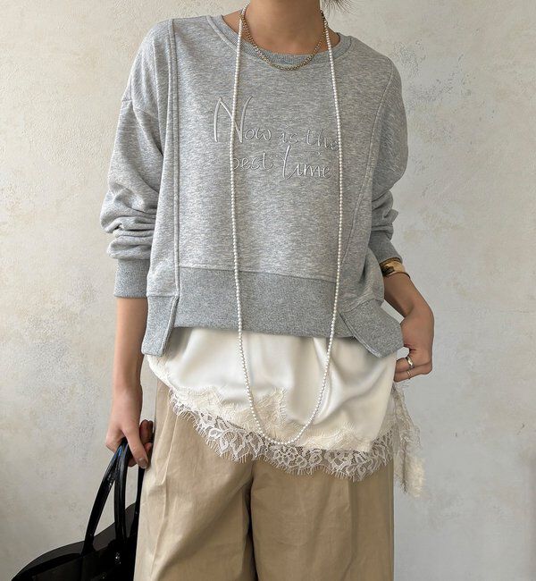  「【WEB限定】バックジップロゴプルオーバー」|Tシャツ・カットソー|