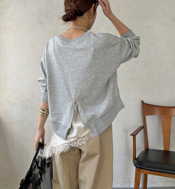  「【WEB限定】バックジップロゴプルオーバー」|Tシャツ・カットソー|