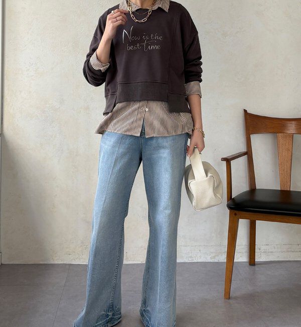  「【WEB限定】バックジップロゴプルオーバー」|Tシャツ・カットソー|