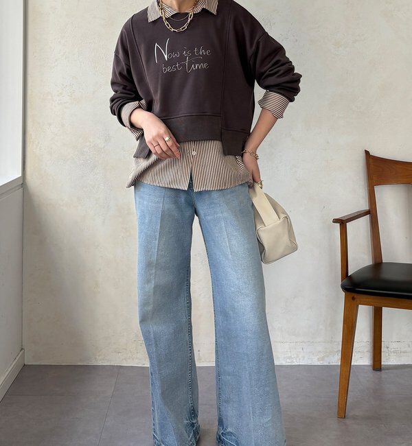  「【WEB限定】バックジップロゴプルオーバー」|Tシャツ・カットソー|