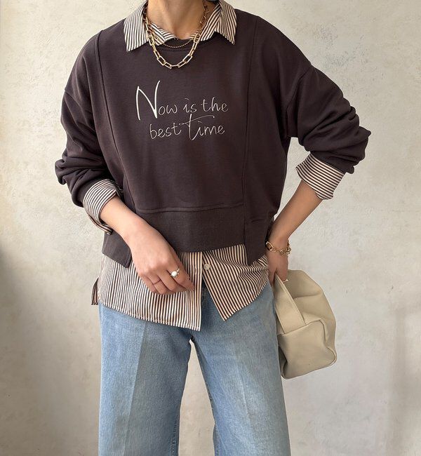  「【WEB限定】バックジップロゴプルオーバー」|Tシャツ・カットソー|