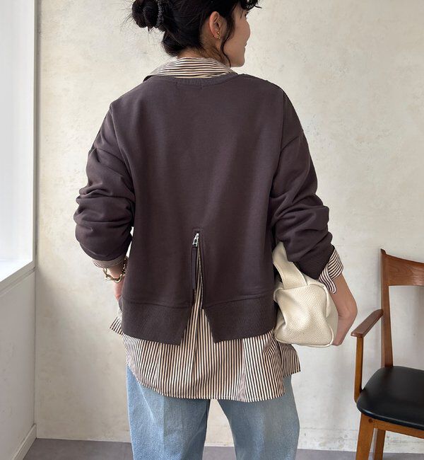  「【WEB限定】バックジップロゴプルオーバー」|Tシャツ・カットソー|